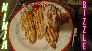 Ninja Sizzle Chicken  Ninja Sizzle Smokeless Indoor Grill and Griddle Review and How To Use [upl. by Casilda]