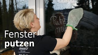 Fenster putzen nur mit Wasser  Richtig putzen in 90 Sekunden erklärt [upl. by Dorthea988]