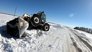 Трактор застрял в снегу Телескопический погрузчик JCB Зима 2021 [upl. by Burack786]