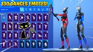 NEW FULL ARMOR LYNX CAT SKIN SHOWCASE WITH 130 FORTNITE DANCES amp EMOTESFortnite Season 7 Skin [upl. by Ardme]