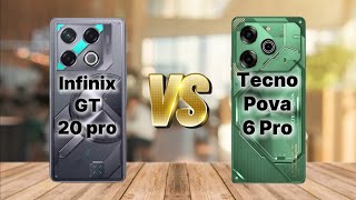 Infinix GT 20 Pro VS Tecno Pova 6 Pro [upl. by Bradski]