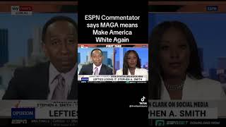 ESPN Commentator says MAGA means Make America White Again short news [upl. by Anahc731]