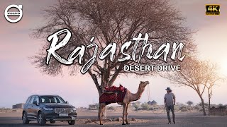 Rajasthan  Desert Drive  Part 1  4K  Jaipur City  Cinematic Vlog [upl. by Murtha]