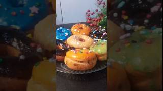 Fried Donut Recipe  Part 1 shorts cooking recipe chocolate donut [upl. by Tarrsus]