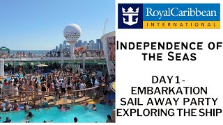 Royal Caribbean Independence of the Seas Bahamas Vlog  Day 1 Embarkation Sail Away Ship Tour [upl. by Aramat291]