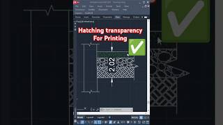 Printing Perfection How to Control Hatching Transparency in AutoCAD autocad architecture [upl. by Abbie567]