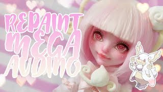 ☽ Moonlight Jewel ☾ Repaint Mega Audino Pokémon Doll [upl. by Atinot]