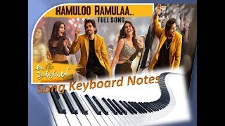 Ramuloo Ramulaa Song Keyboard Notes  Allu Arjun   S S Thaman [upl. by Severson]