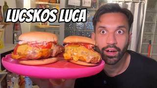 LUCSKOS LUCA BURGER receptkóstolás [upl. by Imuy]