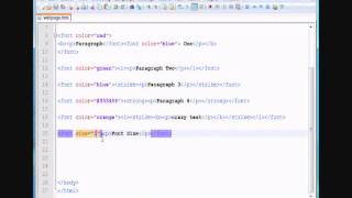 HTML Tutorial 4  Changing Text Size and Position [upl. by Sims101]