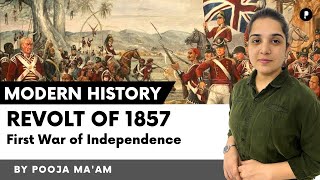 Revolt of 1857  Sepoy Mutiny  First war of Independence ParchamClasses​ [upl. by Elocal]