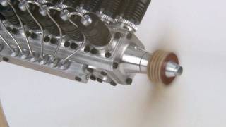 Gasparin V12 CO2 Model Airplane Engine [upl. by Cuttie]