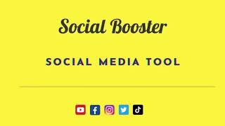 Social Booster Test Video [upl. by Halda388]