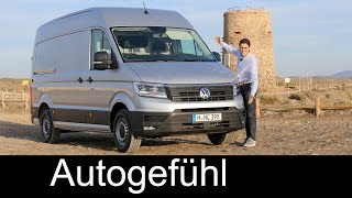 VW Volkswagen Crafter FULL REVIEW test driven Allnew neu 20182017  Autogefühl [upl. by Claudelle]