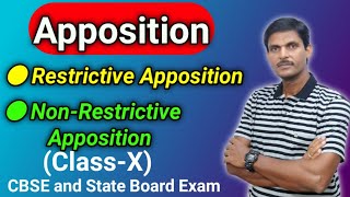 Apposition  Appositive Phrase  Restrictive and Nonrestrictive Apposition [upl. by Crystie801]