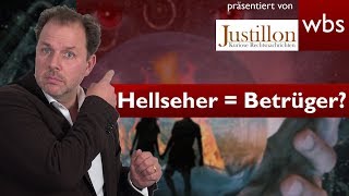 Sind Hellseher laut Gesetz Betrüger  RA Solmecke und Justillon [upl. by Hairabez]