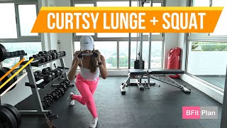 Curtsy Lunge Plus Squat [upl. by Edson]