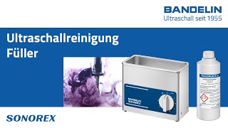 Füller mit Ultraschall reinigen im BANDELIN SONOREX Ultraschallreiniger [upl. by Zsa Zsa541]