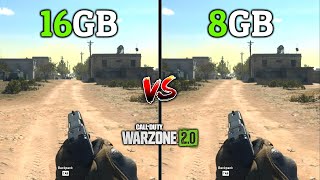 Call of Duty Warzone 20 8GB vs 16GB Ram [upl. by Cooe]