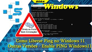 Como Liberar Ping no Windows 11 e Outras Versões  Enable PING Windows 11 [upl. by Limber]