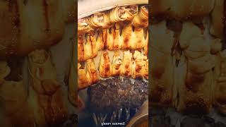 Popular Uzbek street food  crispy delicious samsa food cooking recipe asmr fastfood comedy [upl. by Ruby]