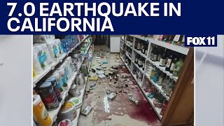 70 earthquake shakes California briefly triggers tsunami warning [upl. by Gleich]