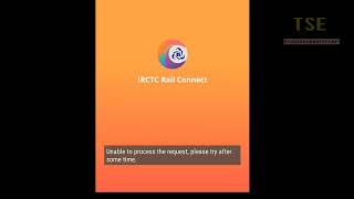 Fix Unable to process the request please try after some time in IRCTC Rail Connect [upl. by Okramed]