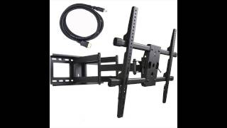 VideoSecu Articulating Full Motion TV Wall Mount for 32quot65quot LED LCD Plasma TVs up to 165 lbs with [upl. by Ycniuqed]