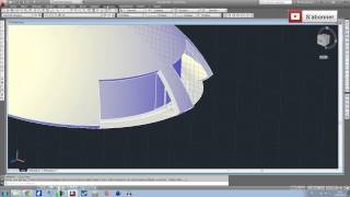 Apprendre Autocad en 1 heure I Tutoriel modélisation maison forme courbe [upl. by Anaeco]