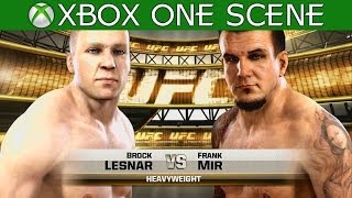 Brock Lesnar vs Frank Mir  EA Sports UFC 2014 gameplay  Full Fight  XBOX ONE [upl. by Bethanne504]