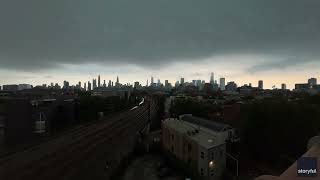 Timelapse Captures Storm Moving Over Chicago [upl. by Haze]