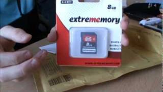 Unboxing  congstar Prepaid Karte amp 8GB Class 6 Extremory SDKarte SDHC [upl. by Mort]