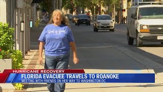 Florida woman travels to Roanoke to escape Milton [upl. by Esmerelda157]