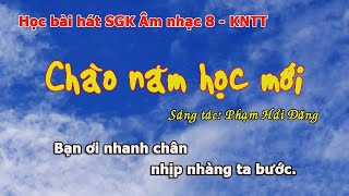 CHÀO NĂM HỌC MỚI Âm nhạc 8 Karaoke Hoàng Mỹ [upl. by Glover480]