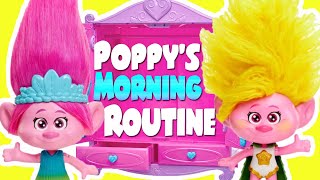 Trolls Band Together Poppy Doll Morning Routine  Real Littles Craft [upl. by Blayze]