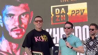 King Gab Rosado official weigh in fights on Canelo vs Golovkin 3  esnews boxing [upl. by Rawdan]