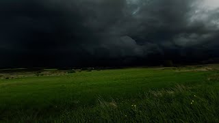 Dark Thunderstorm Approaching Over Valley  Calm Before the Storm Ambience  3 HOURS [upl. by Marrilee]