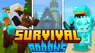 BEST Survival Addons for MCPE 120 [upl. by Harad223]