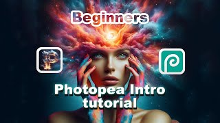 Photopea tutorial for beginners  intro Photopea  Photoshop vs Photopea [upl. by Atined906]