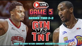 🔴GINEBRA VS TNT GAME 5 FINALS  LIVE SCORE amp PLAY BY PLAY  COMMENTARY [upl. by Avihs]