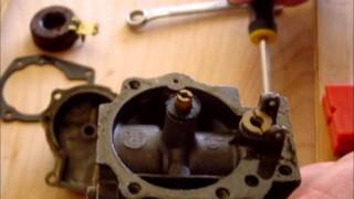 OMC fix jet carburetors part 5 of 10 Motor displayed 1968 Johnson 6hp [upl. by Devland]