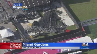 Stage Collapses In Miami Gardens [upl. by Morris761]