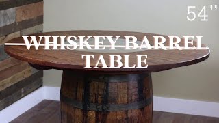 American Made Whisky Barrel Table [upl. by Eidurt]