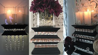 GLAM DOLLAR TREE HIGH END DIY SCONCES amp CANDLE HOLDER  ELEGANT DECOR  ZGALLERIE amp WAYFAIR INSPIRED [upl. by Willett]