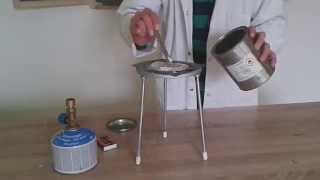 Chemie Experiment 29  Verbrennen von Magnesiumpulver HD [upl. by Korey]