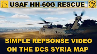 DCS World  A SIMPLE RESCUE PROFILE TEST FLIGHT IN THE UH60L MODULE  USAF HH60G PAVEHAWK  VISUAL [upl. by Deehahs]