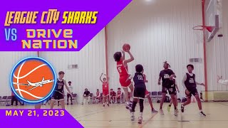 League City Sharks Elite 2028 played Drive Nation at the Crossover Bible Fellowship in Houston Texas [upl. by Ennej]