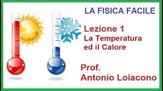 LA FISICA FACILE  Lezione 01  La Temperatura ed il Calore [upl. by Yclek]