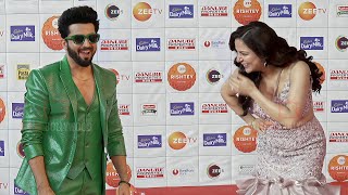 Shraddha Arya and Dheeraj Dhoopar arrives at Zee Rishtey Awards 2024 [upl. by Kramlich]