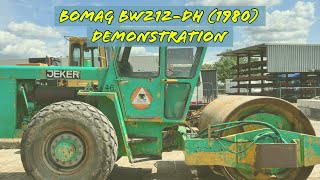 Bomag BW212DH 1980 demonstration  operation [upl. by Ettesoj]